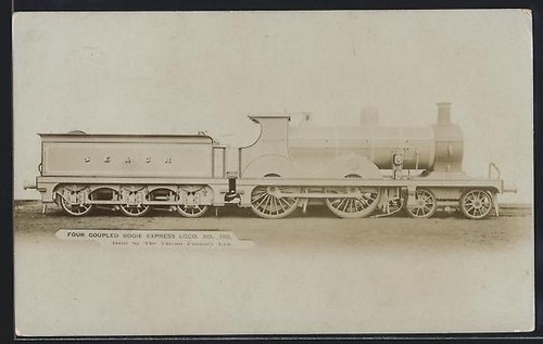 Postcard british locomotive - postcard,
