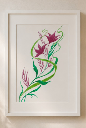 Original watercolour dancing - original,