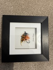 Framed salmon fly - framed,