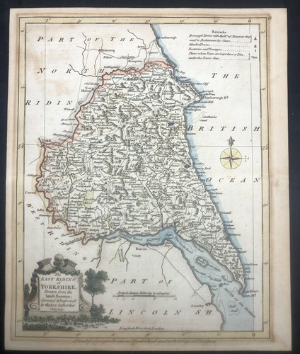 Antique maps yorkshire - of,