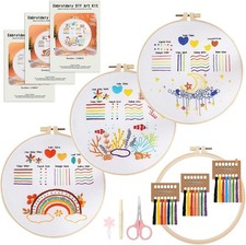 Embroidery Kit for Beginners, Embroidery Kits for Adults, Cross Stitch Kits