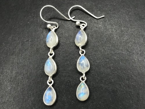 Rainbow moonstone drop - moonstone,