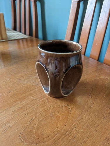 Holkham pottery owl eye - pottery, mug