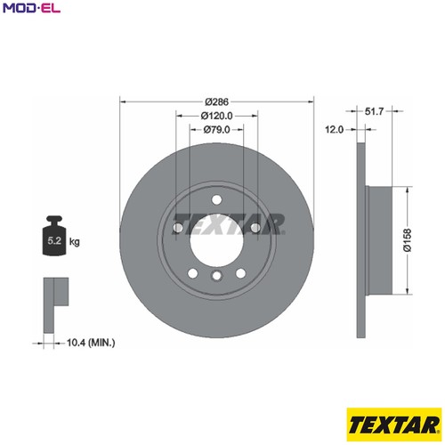 Brake disc 92055503 for bmw - brake,