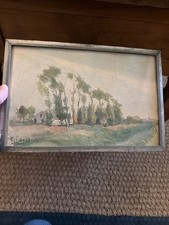 Vintage Antique Framed