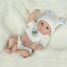 10" Full Body Vinyl Silicone Reborn Baby Dolls Boy Doll Lifelike Preemie Gift