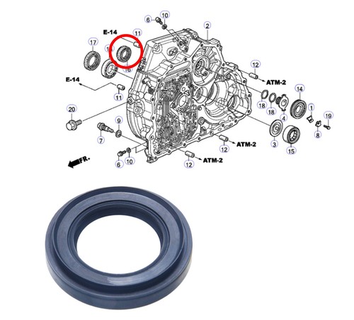 Right torque converter case - right,