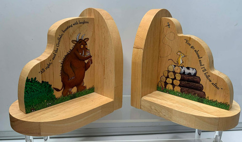 Gruffalo bookends wooden world - gruffalo,