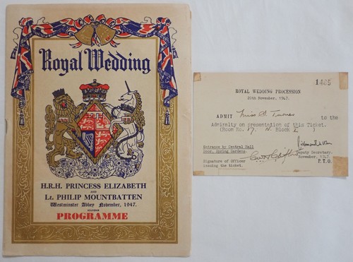 Original 1947 royal wedding - original,