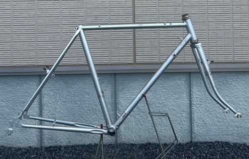 Vintage old frame bicycle road - old,