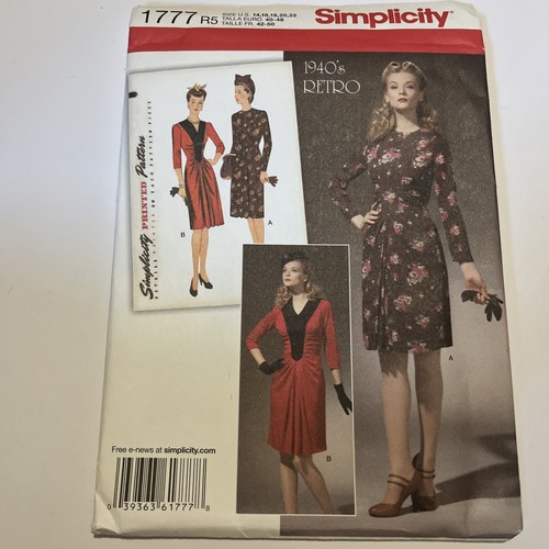 Vogue 1940s dress sewing - vogue,