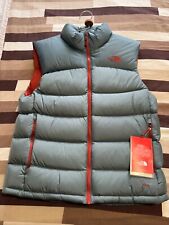 BNWT The North Face Mens Nuptse 2 Vest/Gilet Medium - Goblin Blue (RARE COLOUR)