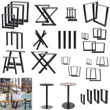 2pc Industrial Table Leg Metal Office Bench Worktop Dining Desk Coffee Table Leg