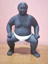 Stunning Large Vintage Japanese Porcelain Sumo Wrestler Figure As Seen High 24cm