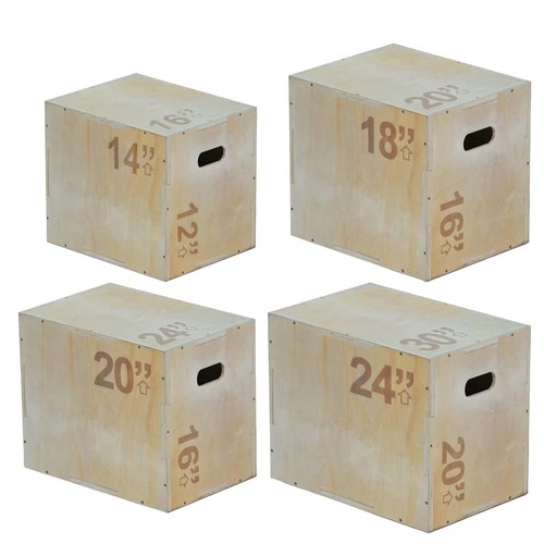 Plyometric jump box wooden - wooden, –