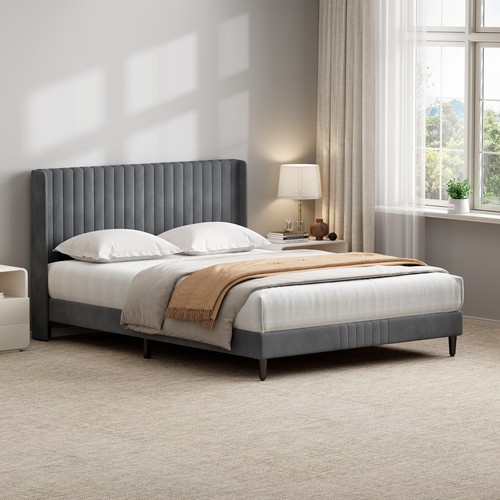 Charlie upholstered bed frame - charlie,