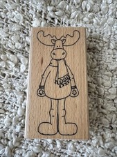 Reindeer in scarf - rubber