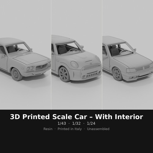 Printed scale car resin - scale,