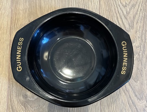 Vintage guinness black glass - guinness,