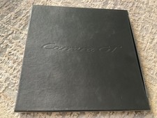 PORSCHE CARRERA GT BROCHURE & DVD IN LEATHER EMBOSSED LOGO BOX.  USA MARKET