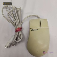 MICROSOFT MOUSE PORT COMPATIBLE 2.1A WIRED TRACKBALL BALL MOUSE VINTAGE