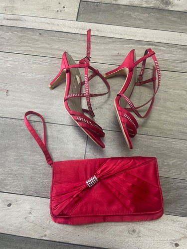 Ladies size red diamonte - ladies, 5