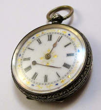 Pocket Watch Mechanical Silver 0.800 Spares or Repairs Weight 45g **