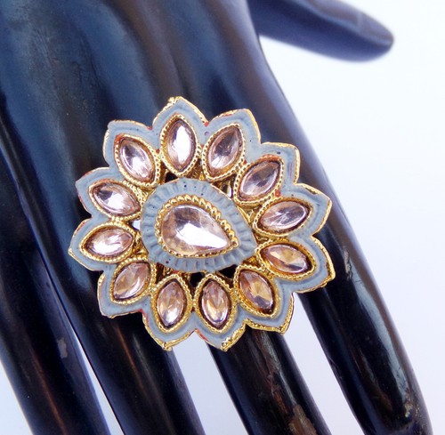 South indian gold - tone, rings