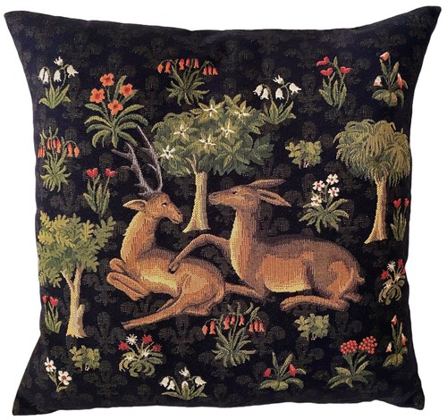 Millefleurs deer 18 - v1,, 18"