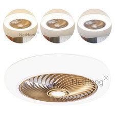 6 Speed Large LED Ceiling Fan with Lighting LED Light Adjustable Wind + Remote