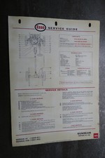 Sunbeam Rapier Service Guide Chart Car Automobilia Garage