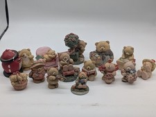 14x Andrew Brownsword Collectible Teddy Bear Figurines Good Condition