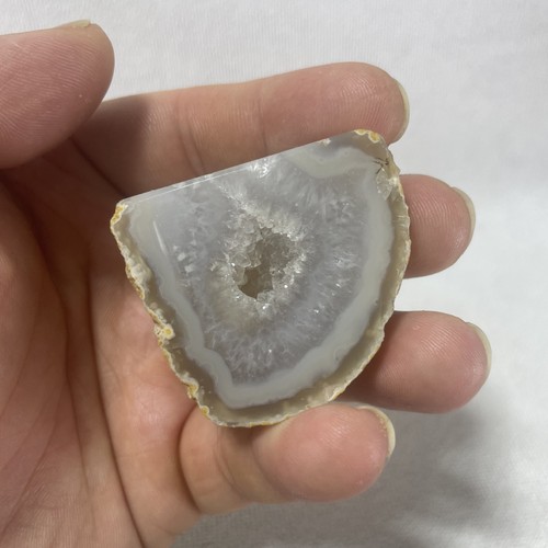 Genuine natural geode slice - geode,