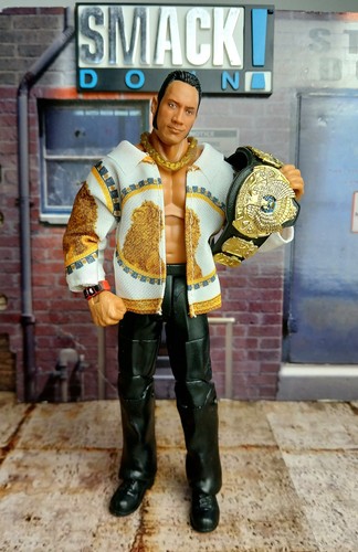 Mattel wwe the rock - wwe, figure