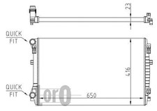 RADIATOR ENGINE COOLING FITS