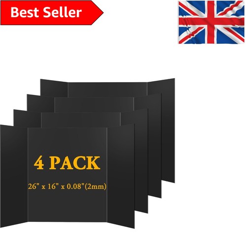 Sturdy black tri fold - black, tri-fold
