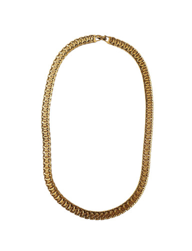 Gold tone mesh - gold, choker