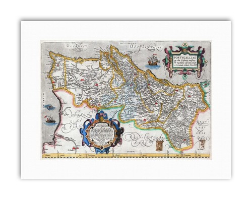 Map antique portugal iberia - map,