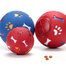 1x Dog Pet Puzzle Toy Fun Tough Treat Ball Mental Food Dispenser Interactive