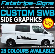to fit FORD CUSTOM SWB CAMPER VAN STICKERS GRAPHICS DECALS STRIPES MOTORHOME