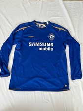 AUTHENTIC CHELSEA CENTENARY 2005/06 HOME FOOTBALL SHIRT XL ADULT LONGSLEEVE E086