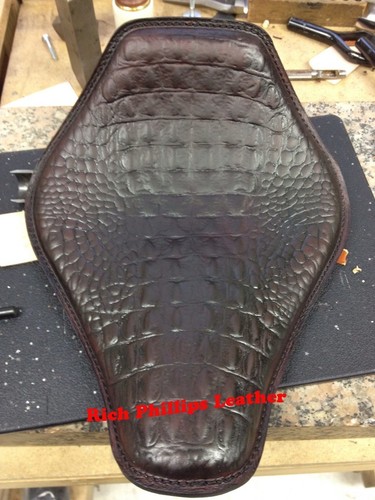 Alligator motorcycle seat - alligator,