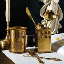 Vintage Brass Utensil Holder