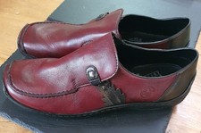 Rieker Leather Slip On Shoes