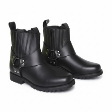 Mens Leather Motorcycle Boots