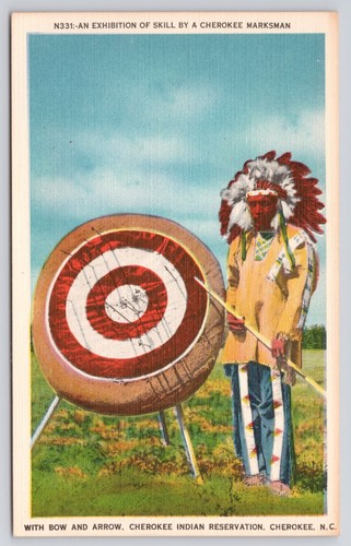 Cherokee marksman with bow and - bow,