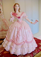 L/E ROYAL WORCESTER FIGURINE-THE MASQUERADE BEGINS-COMPTON & WOODHOUSE