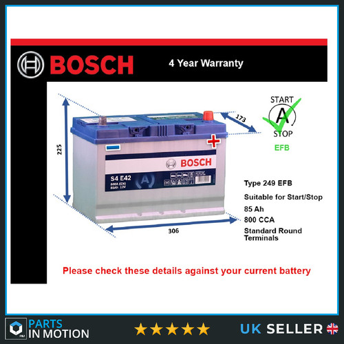 Efb battery fits mitsubishi - battery,