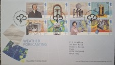 GB 1-2-2024 Weather Forecasting FDC + Insert Crisp & Mint Tallents House PM