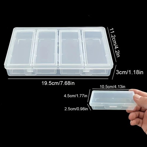Clear plastic storage box - clear,